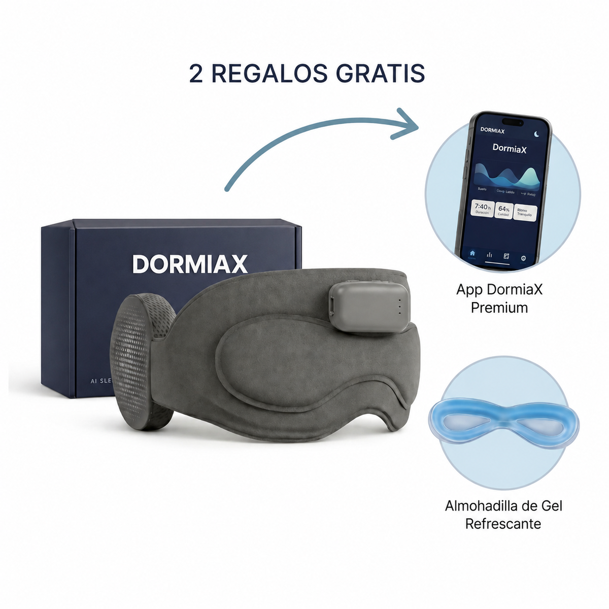 Antifaz para dormir profundamente Dormiax™