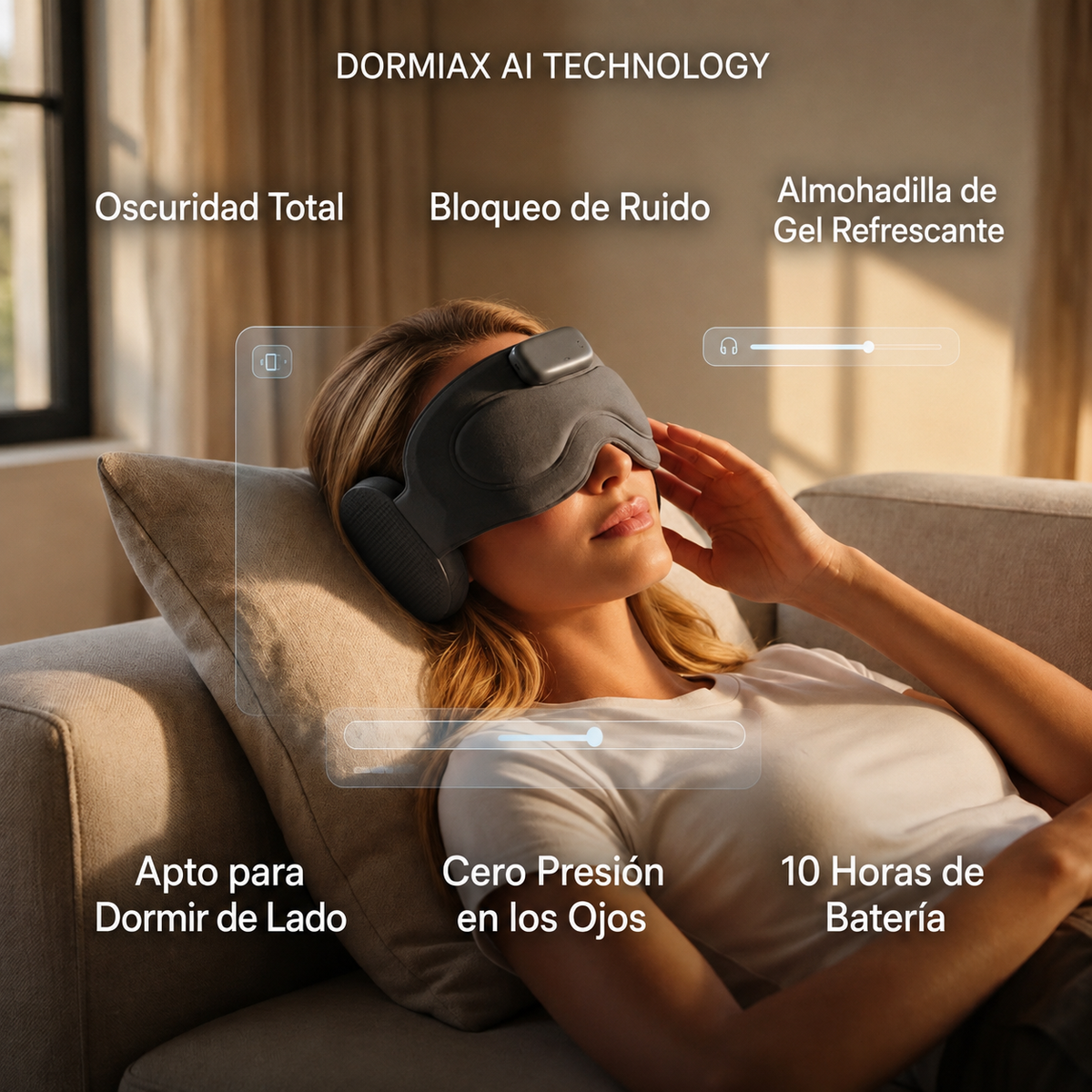 Antifaz para dormir profundamente Dormiax™
